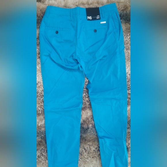 New Slim Fit Turquoise Sky Blue P45 A/X Armani Exchange Pants/Jeans + Bonuses - Picture 2 of 4